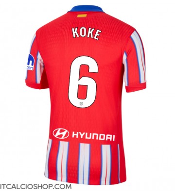 Atletico Madrid Koke #6 Prima Maglia 2024-25 Manica Corta